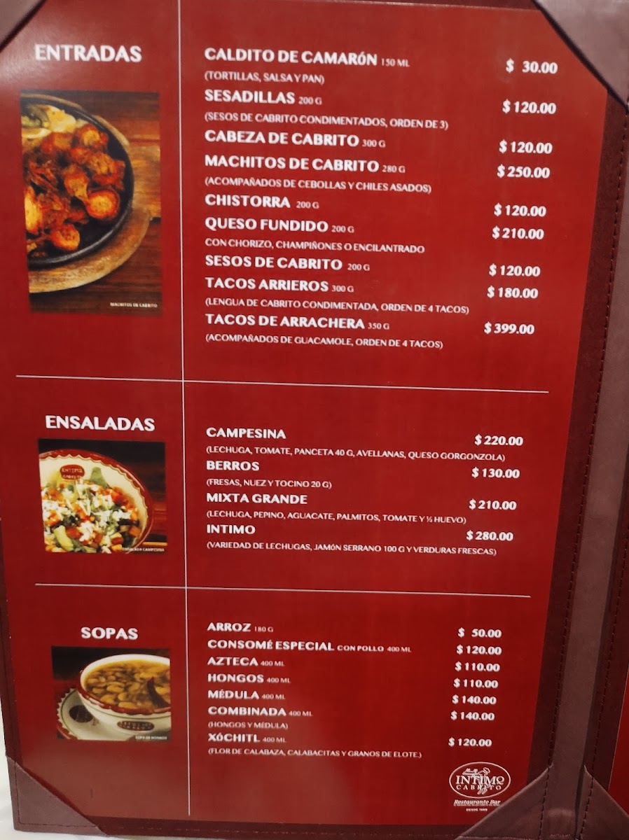 Intimo Cabrito Menu - Image 3