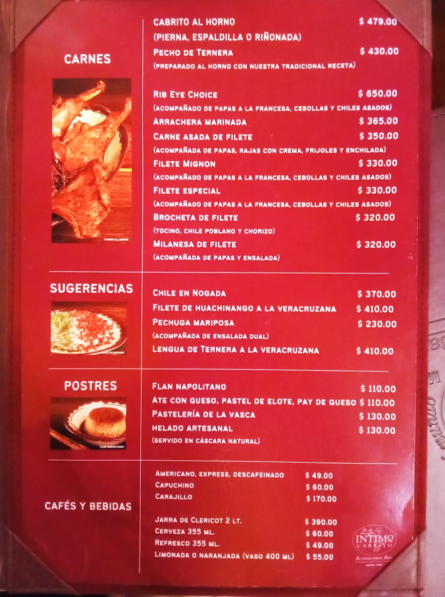 Intimo Cabrito Menu - Image 6